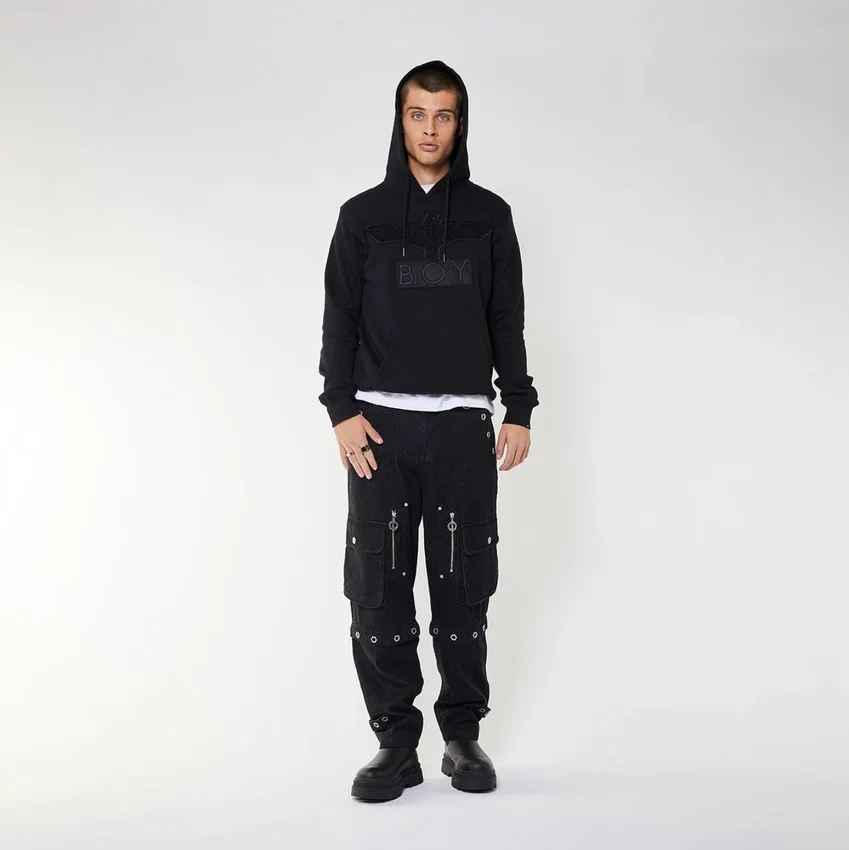 Boy Eagle Applique Hoodie
