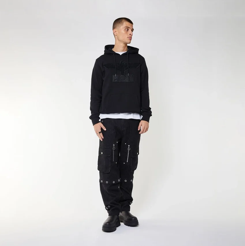 Boy Eagle Applique Hoodie