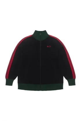 Crochet Black Tracksuit Jacket