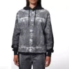 Denim Graphic Hoodie