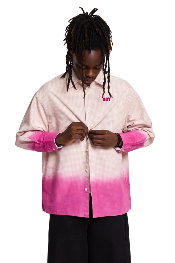 Dip Dye Check Shirt
