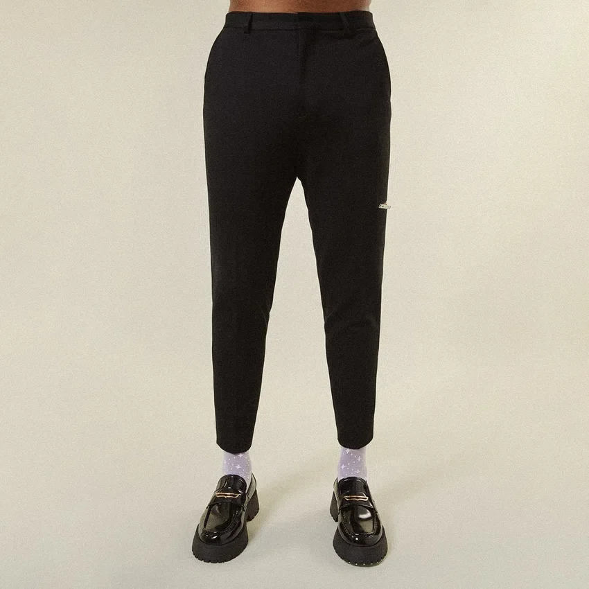 Jersey Tailored Zip Trousers