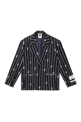 Playboy X Boy Bunny Pinstripe Blazer