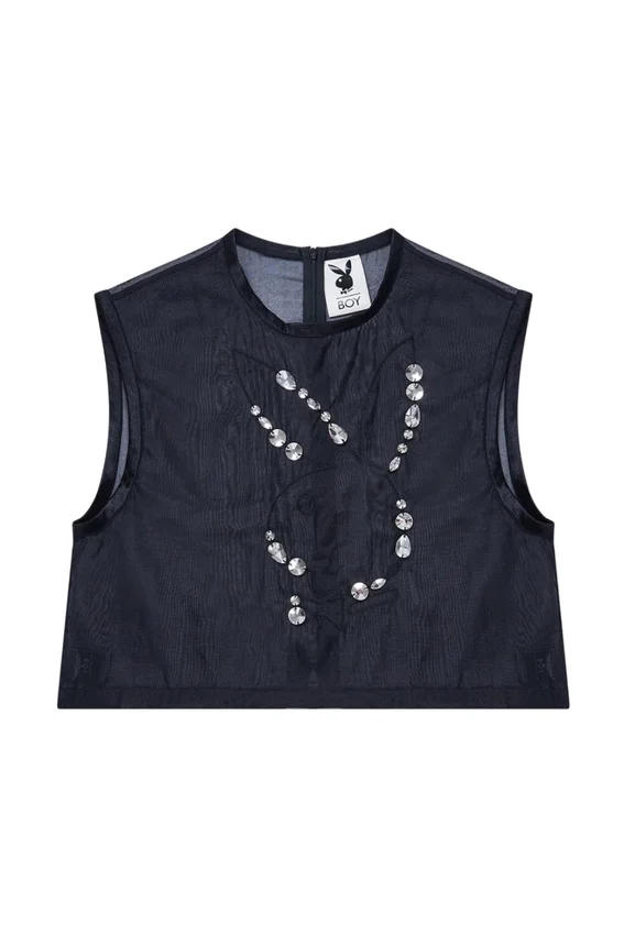 Playboy X Boy Embellished Top