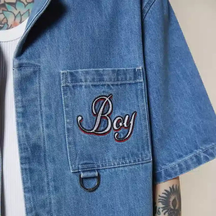 Playboy X Boy Jumbo Bunny Denim Shirt