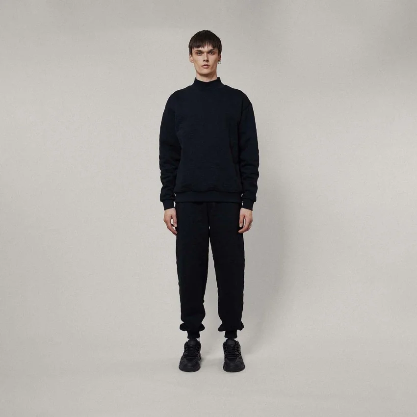 Playboy X Boy Quilted Mock Neck Sweatshirt