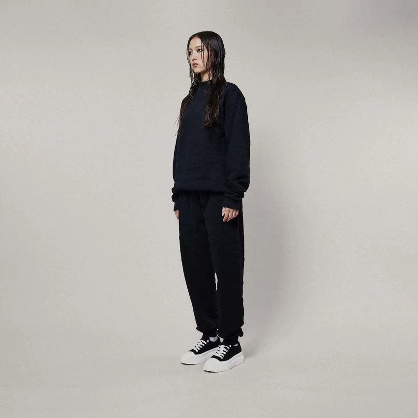 Playboy X Boy Quilted Mock Neck Sweatshirt