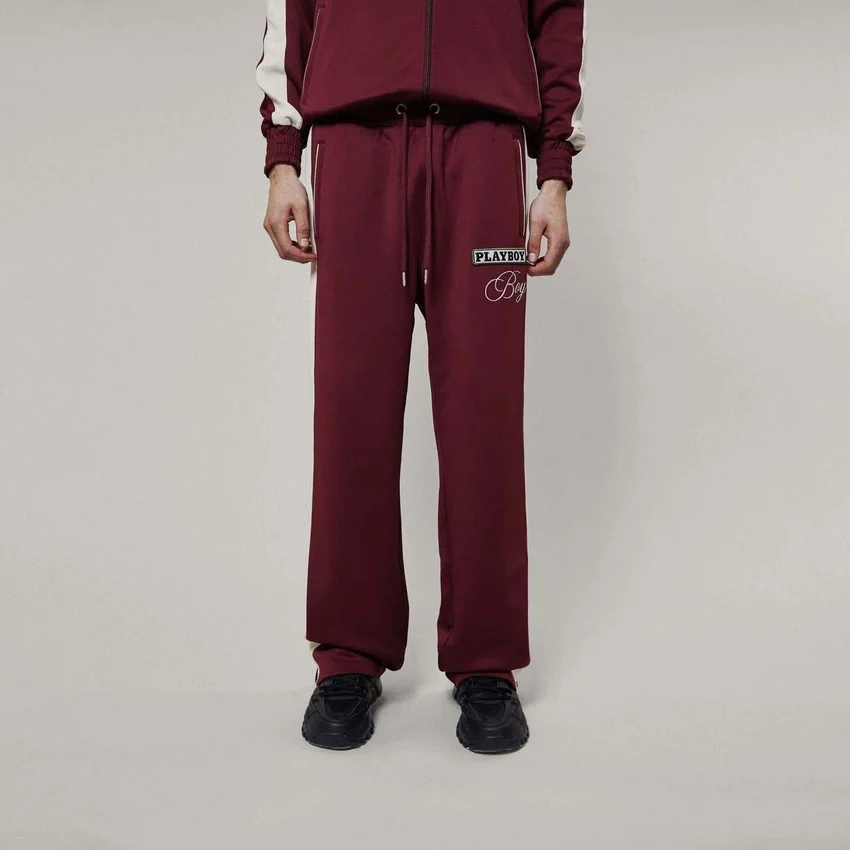 Playboy X Boy Wide Leg Nylon Track Pants