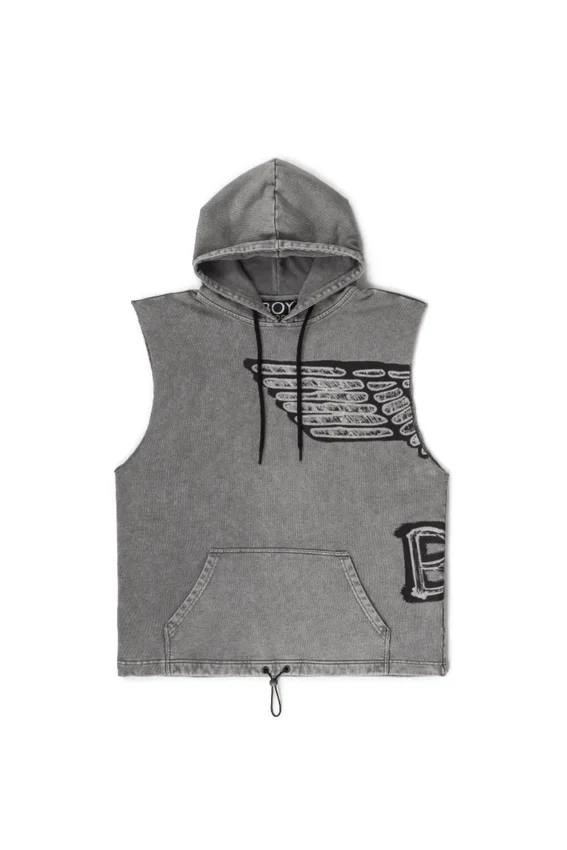 Stencil Short Sleeve Hood